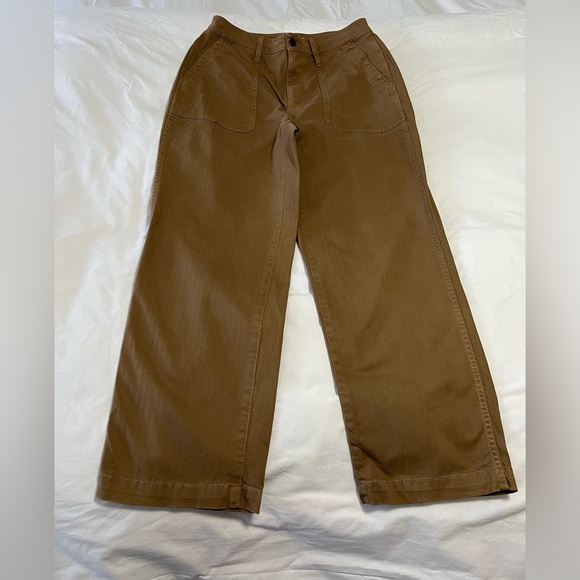 Madewell Pants - Madewell | WM SZ 29 | The Perfect Vintage Wide-Leg Pant Utility Golden Spinach